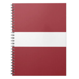 Caderno Espiral Bandeira da Letônia