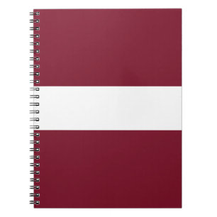 Caderno Espiral Bandeira da Letónia