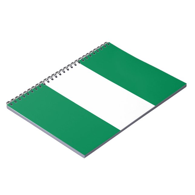 Caderno Espiral Bandeira da Nigéria (Left Side)