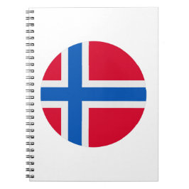 Caderno Espiral Bandeira da Noruega