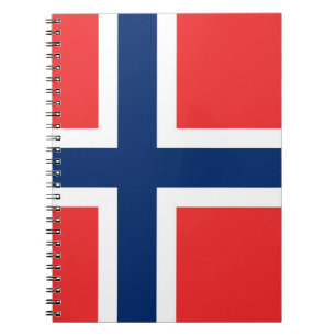 Caderno Espiral Bandeira da Noruega