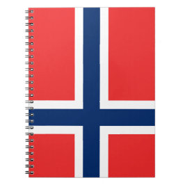 Caderno Espiral Bandeira da Noruega