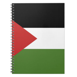 Caderno Espiral bandeira da Palestina