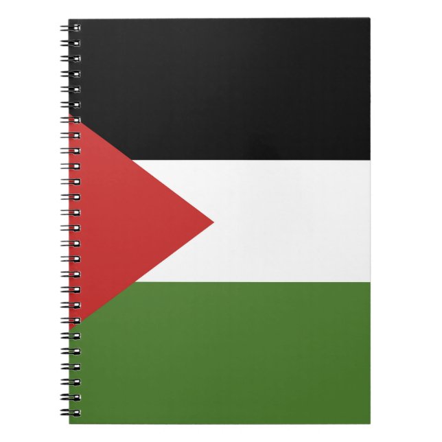 Caderno Espiral bandeira da Palestina (Frente)
