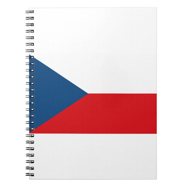 Caderno Espiral Bandeira da República Checa (Frente)