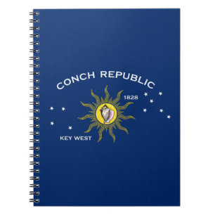 Caderno Espiral Bandeira da República Conch, Bandeira de Key West