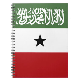 Caderno Espiral Bandeira da Somalilândia