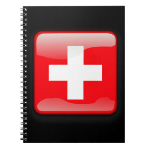 Caderno Espiral Bandeira da Suiça