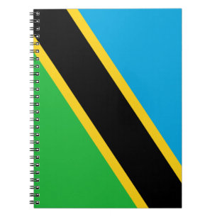 Caderno Espiral Bandeira da Tanzânia