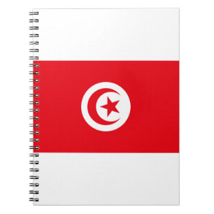 Caderno Espiral Bandeira da Tunísia