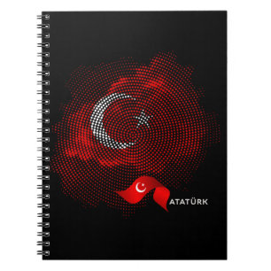 Caderno Espiral Bandeira da Turquia