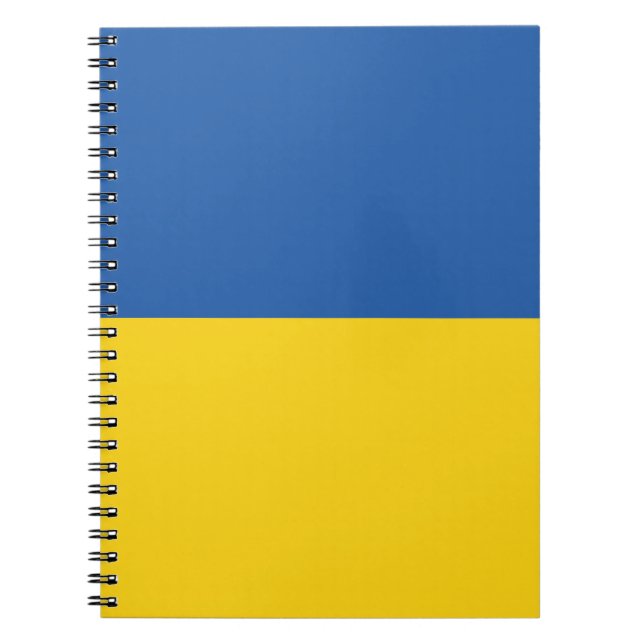 Caderno Espiral Bandeira da Ucrânia (Frente)