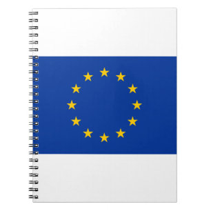 Caderno Espiral Bandeira da União Europeia