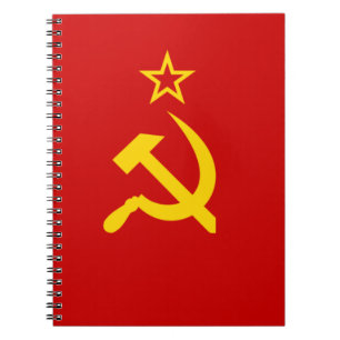 Caderno Espiral Bandeira da União Soviética
