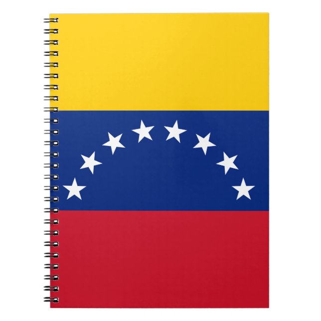 Caderno Espiral Bandeira da Venezuela (Frente)