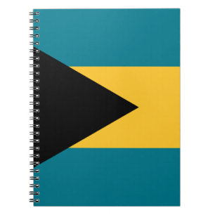 Caderno Espiral Bandeira das Bahamas