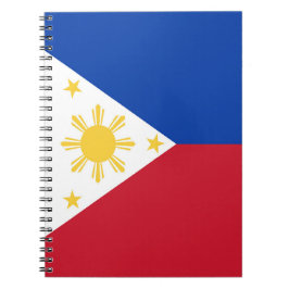Caderno Espiral Bandeira das Filipinas
