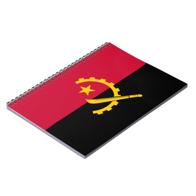 Caderno Espiral Bandeira de Angola (Left Side)