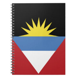 Caderno Espiral Bandeira de Antígua e Barbuda