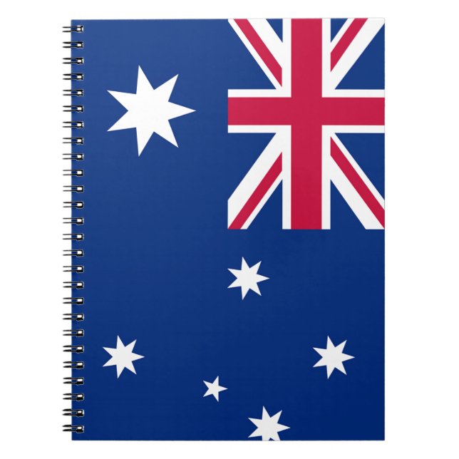 Caderno Espiral Bandeira de Austrália (Frente)