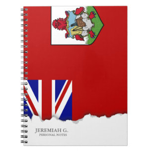 Caderno Espiral Bandeira de Bermuda