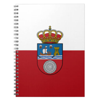Caderno Espiral Bandeira de Cantábria (espanha)