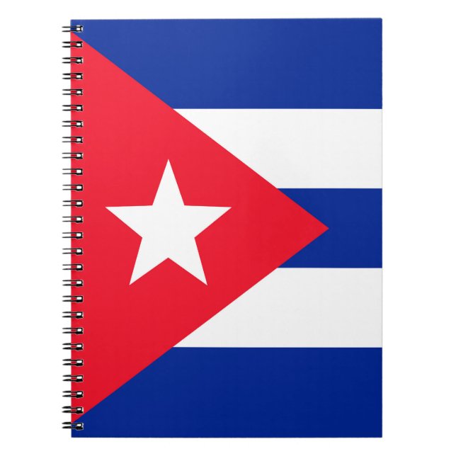 Caderno Espiral Bandeira de Cuba (Frente)