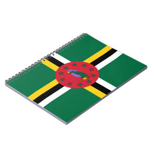 Caderno Espiral Bandeira de Dominica