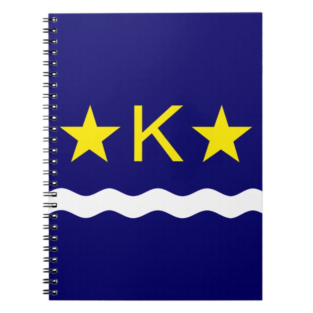 Caderno Espiral Bandeira de Kinshasa, Notebook Congo (Frente)