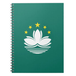 Caderno Espiral Bandeira de Macau