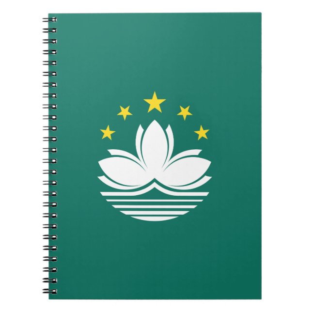 Caderno Espiral bandeira de Macau (Frente)