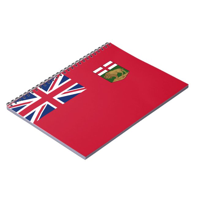Caderno Espiral Bandeira de Manitoba (Left Side)