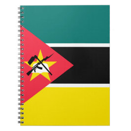 Caderno Espiral Bandeira de Moçambique