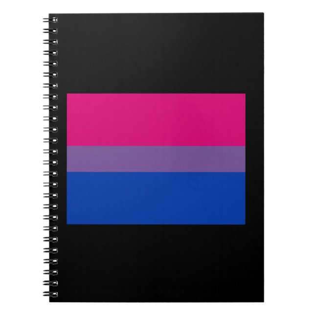 CADERNO ESPIRAL BANDEIRA DE ORGULHO BISEXUAL OFICIAL (Frente)