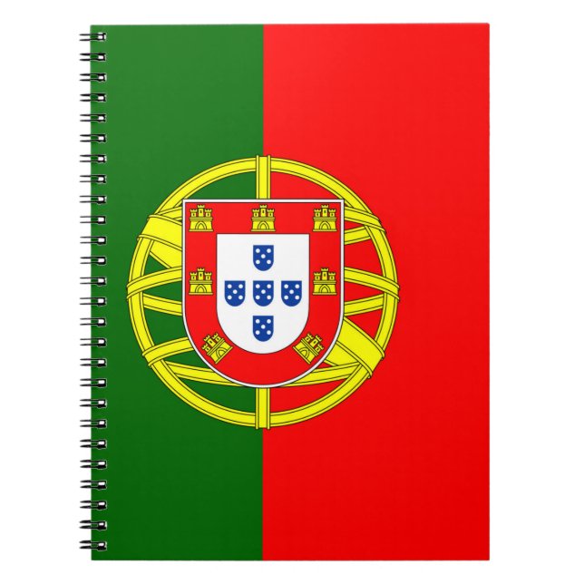 Caderno Espiral Bandeira de Portugal (Frente)