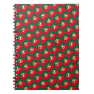 Caderno Espiral Bandeira de Portugal para feriado no Dia de Portug