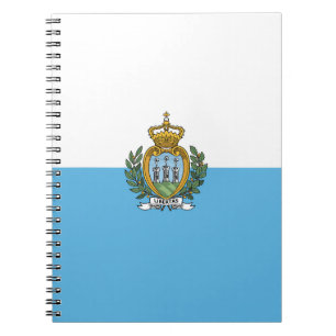 Caderno Espiral Bandeira de São Marino