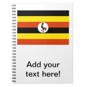 Caderno Espiral Bandeira de Uganda