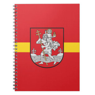 Caderno Espiral Bandeira de Vilnius, Lituânia