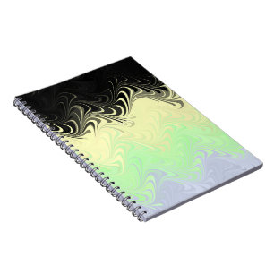 Caderno Espiral Bandeira do Abstrato Cassgender Pride Boho Wavy Ma