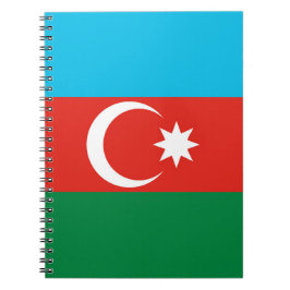 Caderno Espiral Bandeira do Azerbaijão