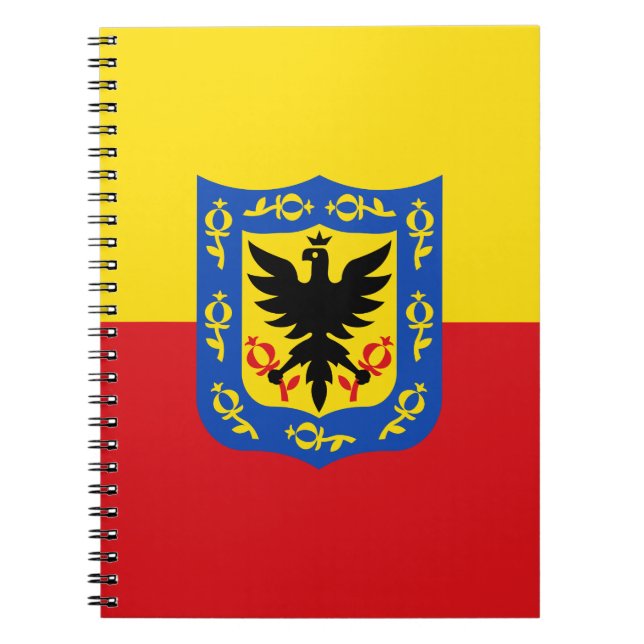 Caderno Espiral Bandeira do Bogotá, do notebook Colômbia (Frente)