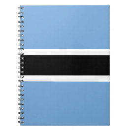Caderno Espiral Bandeira do Botsuana