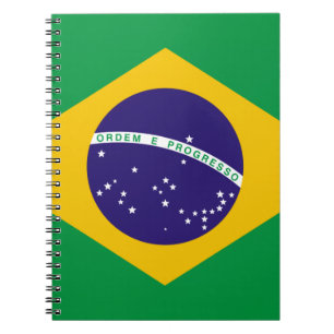 Caderno Espiral Bandeira do Brasil