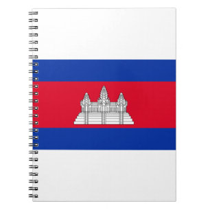 Caderno Espiral Bandeira do Camboja