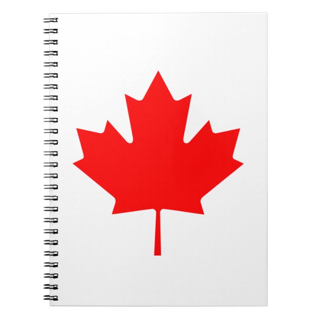 Caderno Espiral Bandeira do Canadá (Frente)