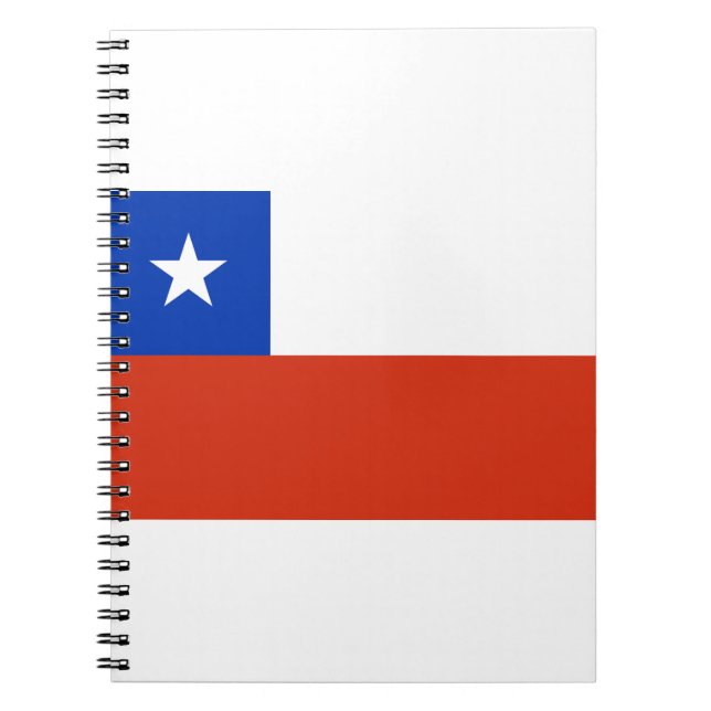 Caderno Espiral Bandeira do Chile (Frente)