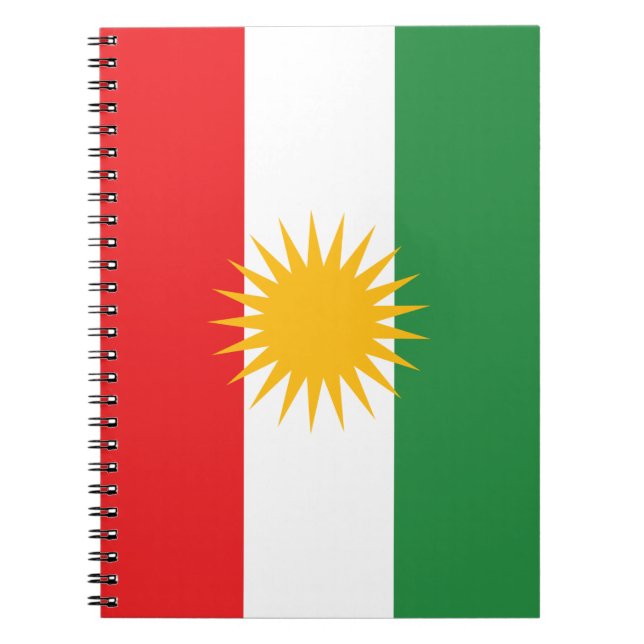 Caderno Espiral Bandeira do Curdistão (Frente)