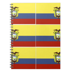 Caderno Espiral bandeira do ecuadorian