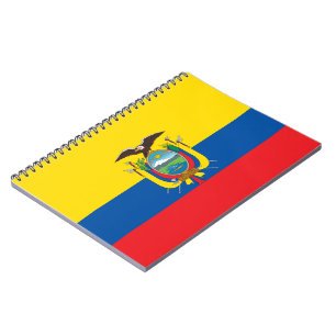 Caderno Espiral Bandeira do Equador